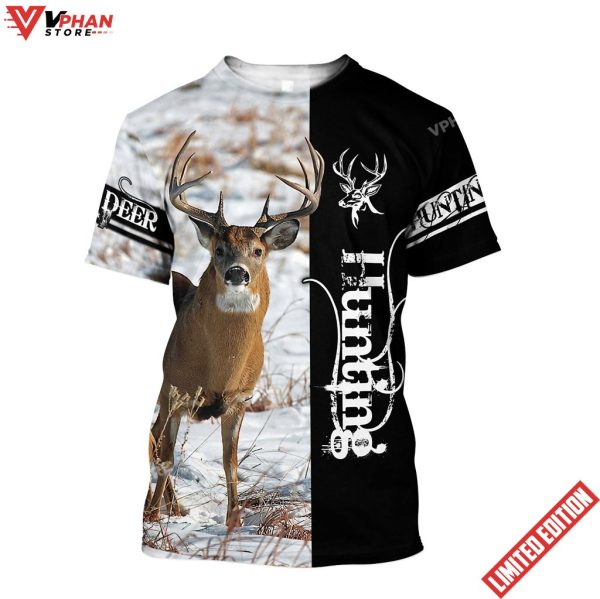 Deer Hunting For Hunter Jesus Unisex Christian 3d Shirt