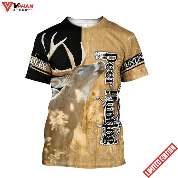 Deer Hunting Jesus Christian 3d Shirt
