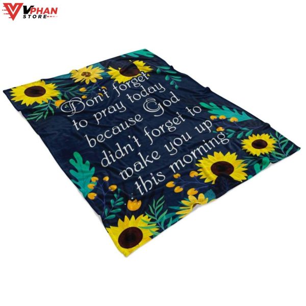 Dont Forget To Pray Today Religious Gift Ideas Bible Verse Blanket