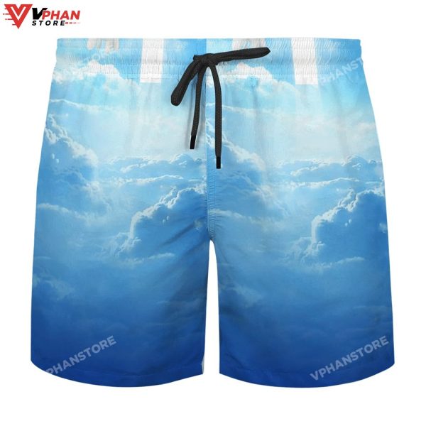 Dove And Cross Religious Easter Gifts Christian Polo Shirt Shorts