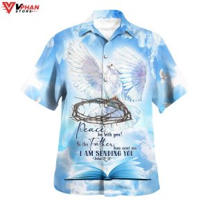 Dove Peace Be With You As The Father Tropical Outfit Hawaiian Aloha Shirt 1