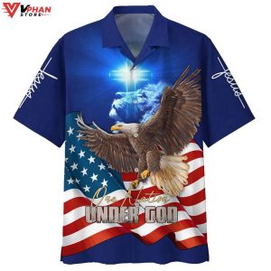 Eagle American One Nation Under God Tropical Outfit Best Hawaiian Shirt 1