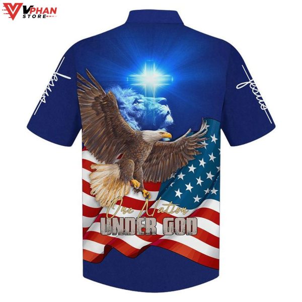 Eagle American One Nation Under God Tropical Outfit Best Hawaiian Shirt