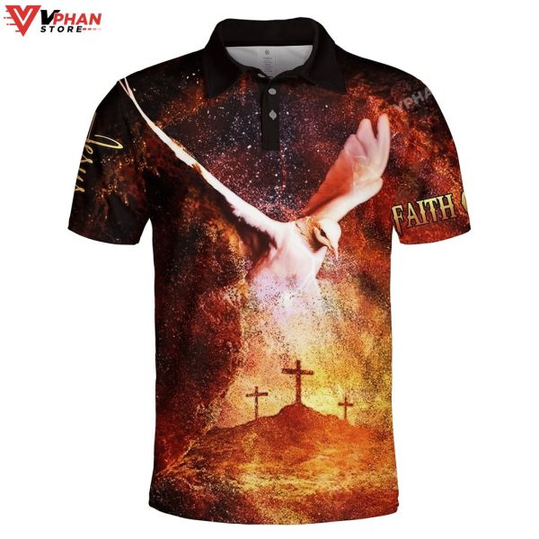 Eagle And Cross Religious Easter Gifts Christian Polo Shirt & Shorts