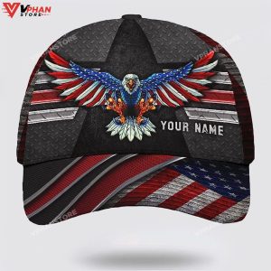 Eagle Custom Name Baseball Christian Hat 1