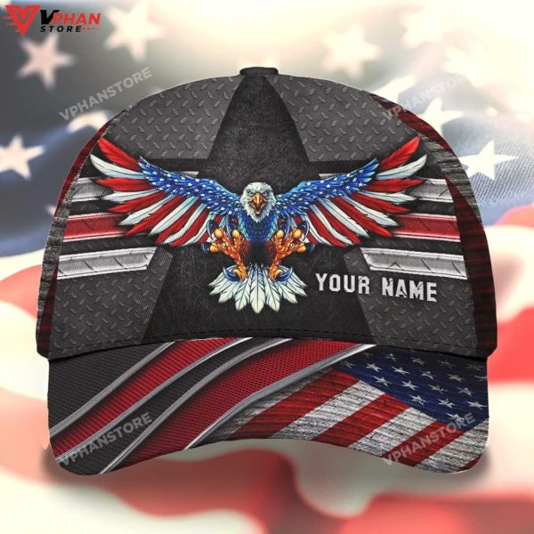 Eagle Custom Name Baseball Christian Hat
