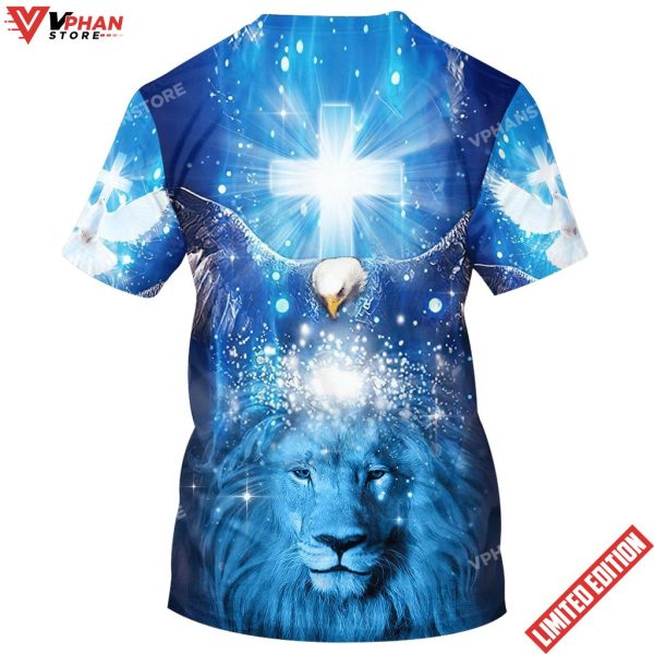 Eagle Jesus One Nation Under God 3d All Over Print Shirt