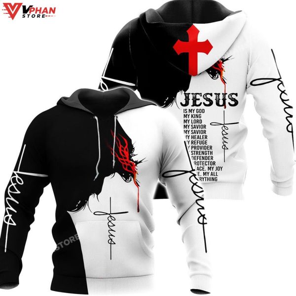 Easter Jesus 3D All Over Print Shirt Religious Easter Gifts Christian Hoodie