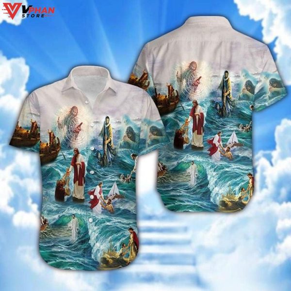 Easter Jesus God Save Our Life Christian Gift Ideas Easter Hawaiian Shirt