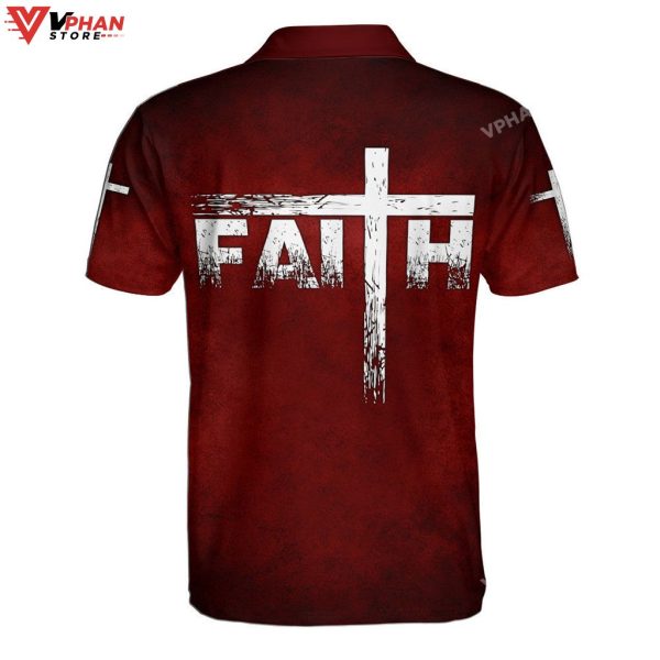 Faith Cross Religious Easter Gifts Christian Polo Shirt & Shorts