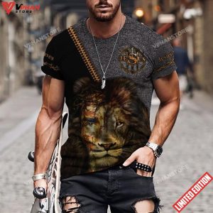 Faith In God Lion Save Jesus Christian 3d Shirts For Men Women 1