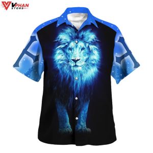 Faith Is Seeing Light Lion Christian Gift Ideas Hawaiian Summer Shirt 1