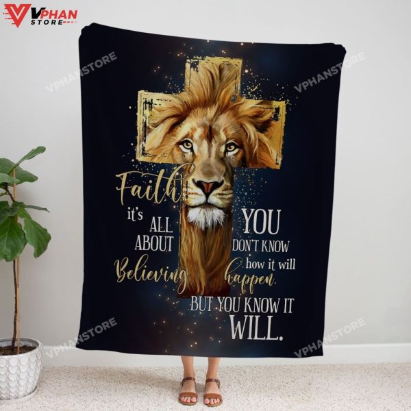 Faith It Is Not All About Believing Fleece Blanket