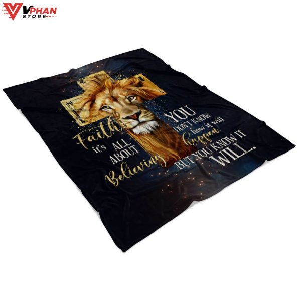 Faith It Is Not All About Believing Fleece Blanket