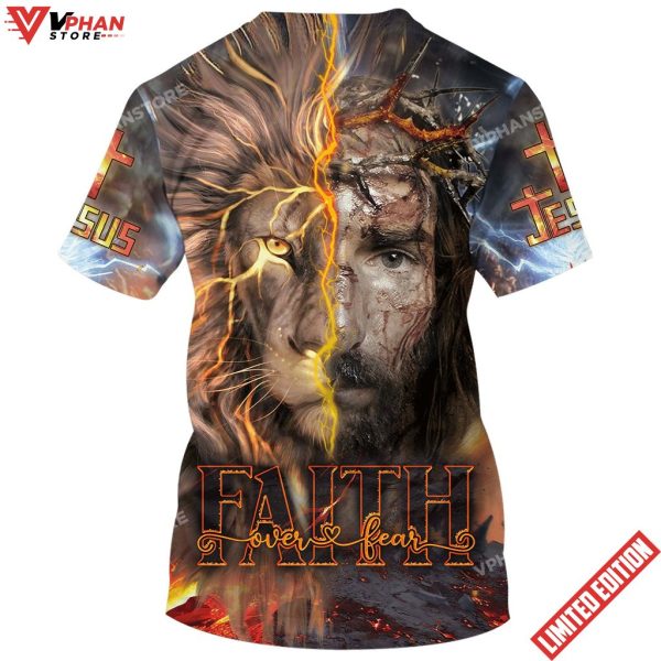 Faith Jesus And Lion 3d Shirt