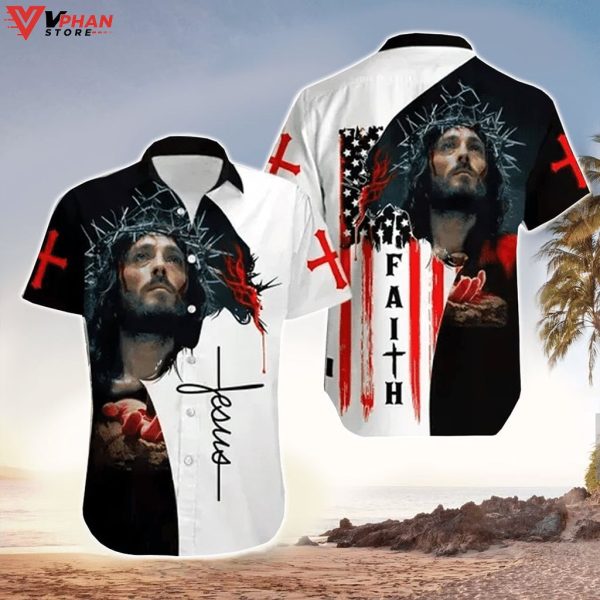 Faith Jesus Christian Gift Ideas Hawaiian Summer Shirt