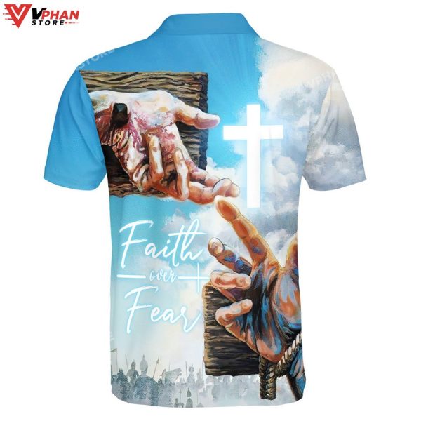 Faith Over Fear Jesus Hands Religious Gifts Christian Polo Shirt & Shorts