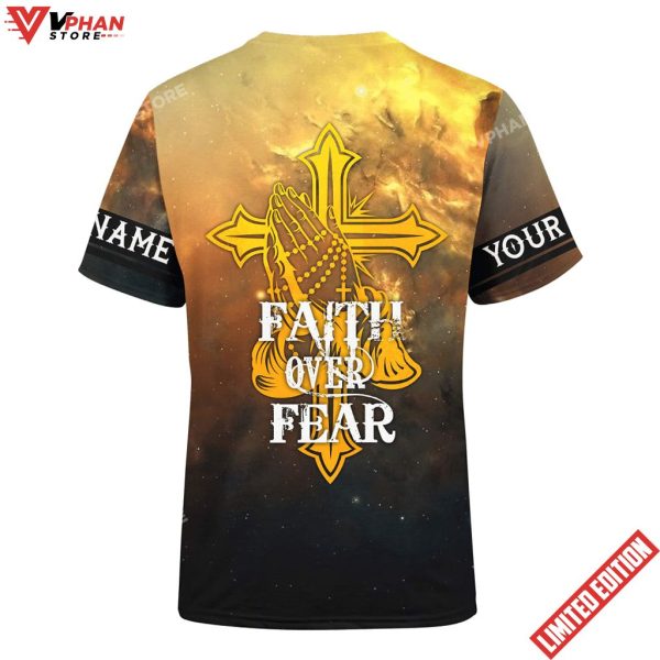 Faith Over Fear Jesus Skull Customized Shirt