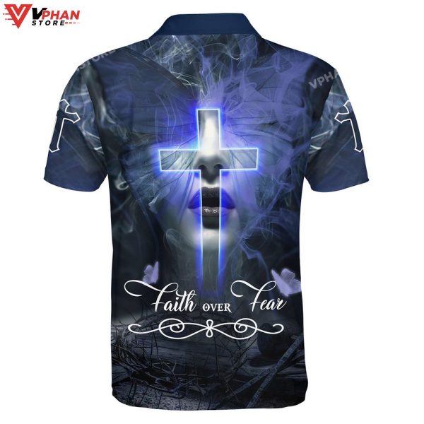 Faith Over Fear Religious Easter Gifts Christian Polo Shirt & Shorts