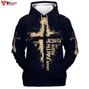 Faith in Jesus Christ Religious Easter Gifts Christian Hoodie 1