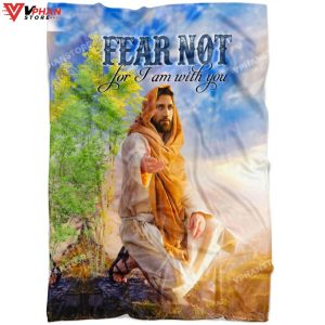 Fear Not For I Am With You Christian Easter Gifts Bible Verse Blanket 1
