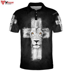 Fear Not For Jesus The Lion Of Judah Christian Polo Shirt Shorts 1