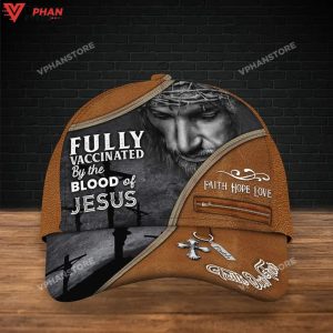 Fully Vaccinated By The Blood Of Jesus 3D Full Print Baseball Cap Hat 1