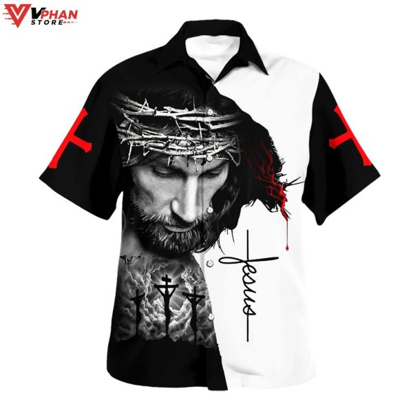 Fully Vaccinated By The Blood Of Jesus Christian Gifts Hawaiian Aloha Shirt