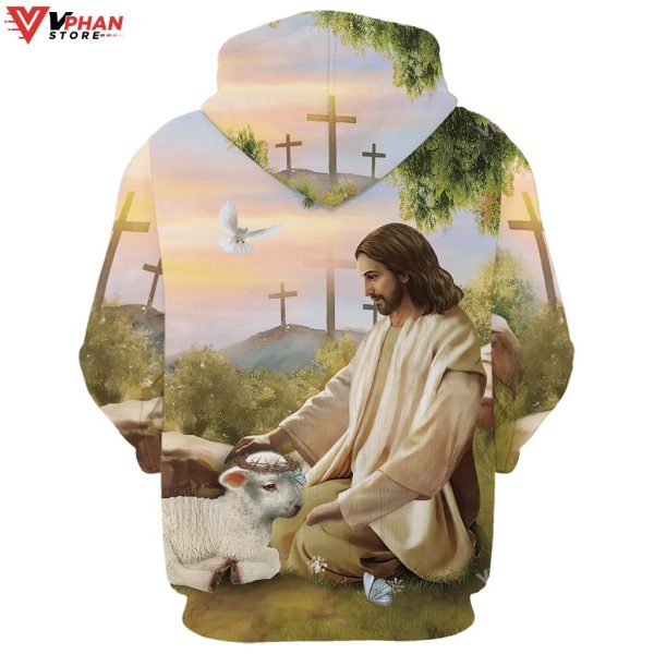 Give It To God And Go To Sleep Jesus And The Lamb Religious Hoodie