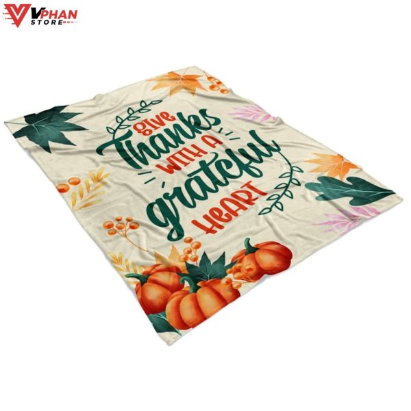 Give Thanks With A Grateful Heart Fleece Blanket