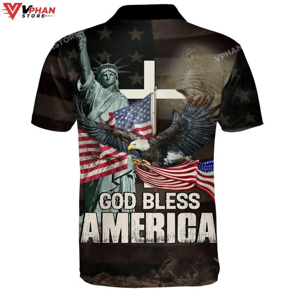 God Bless America Religious Easter Gifts Christian Polo Shirt & Shorts