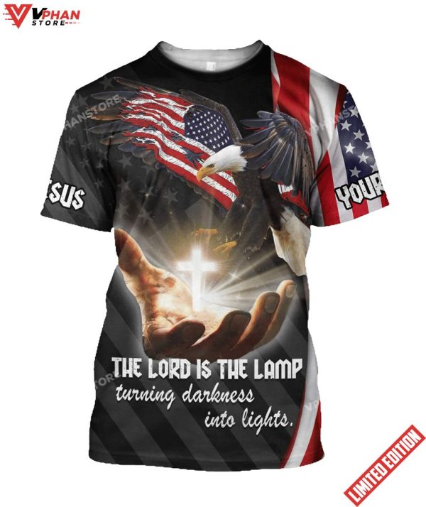 God Bless America US Eagle Flag Customized Shirt