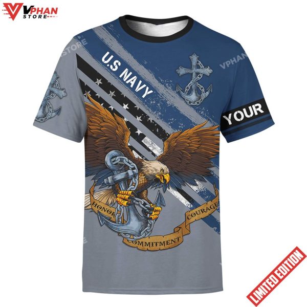 God Bless Our Troops Navy Customized Shirt