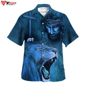 God Christian Jesus Christian Gifts Tropical Outfit Hawaiian Shirt 1