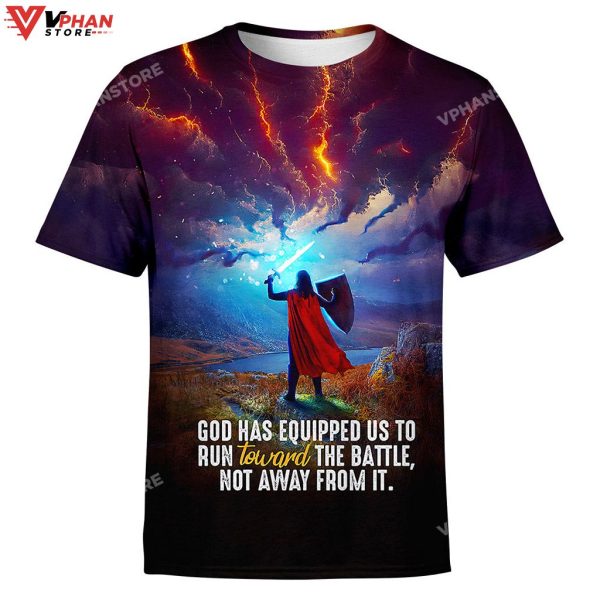 God Has Equipped Us To Run Toward The Battle Jesus 3d Hoodie