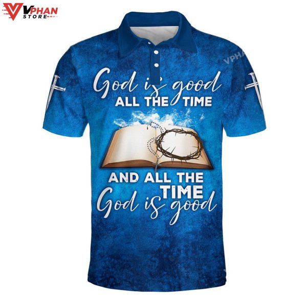 God Is Good All The Time God Is Good Christian Polo Shirt & Shorts