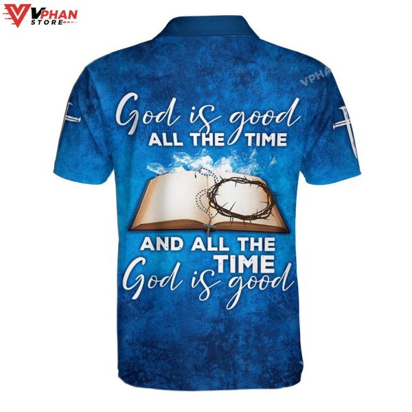 God Is Good All The Time God Is Good Christian Polo Shirt & Shorts