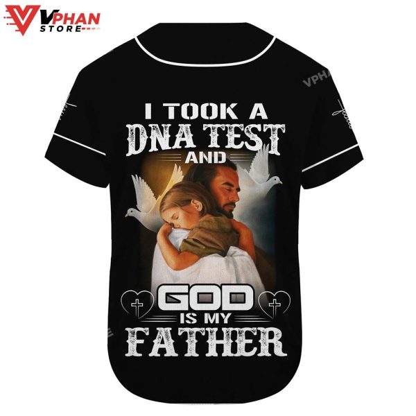 God Is My Father God Hug Dove Religious Gifts Christian Baseball Jersey