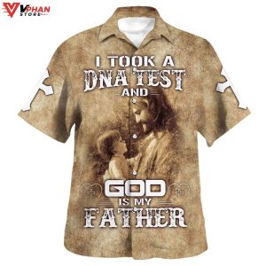 God Is My Father Jesus And Baby Christian Gift Hawaiian Summer Shirt 1