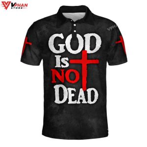 God Is Not Dead Religious Easter Gifts Christian Polo Shirt Shorts 1