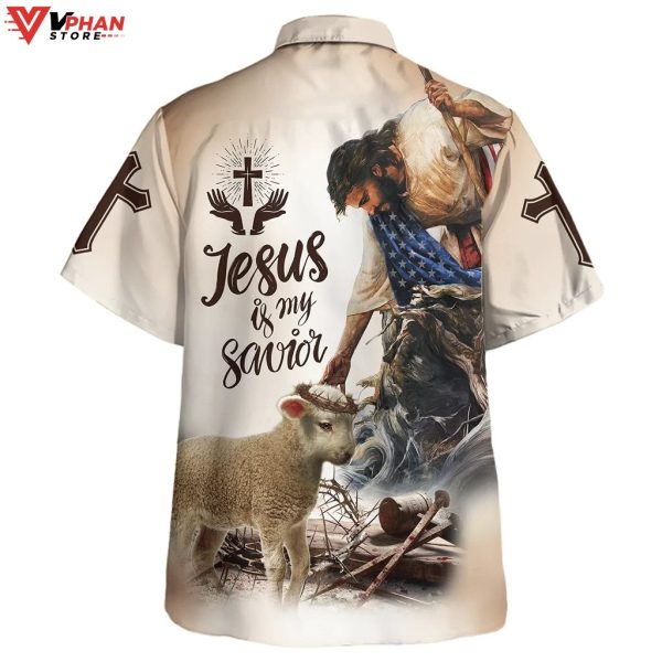 God Lamb Crown Of Thorn Jesus Is My Savior Hawaiian Shirt