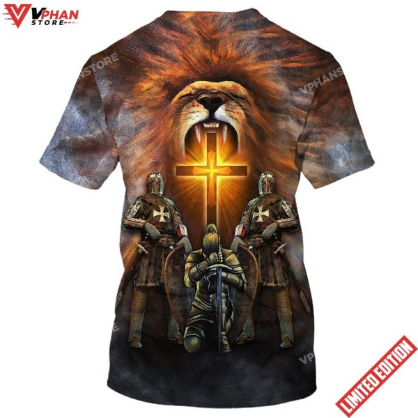 God Religion Christ Jesus With Lion 3d All Over Print Shirt