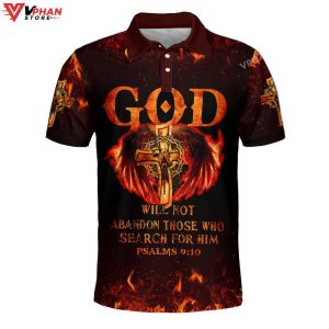 God Will Not Abandon Those Who Search For Christian Polo Shirt Shorts 1
