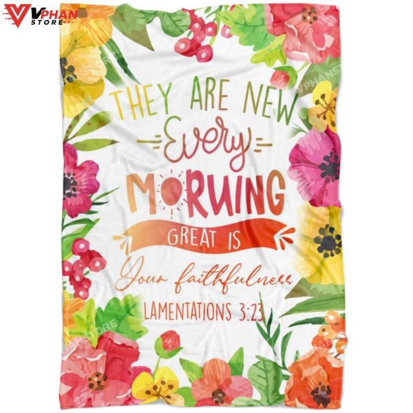 Great Is Your Faithfulness Lamentations 323 Christian Gift Ideas Jesus Blanket