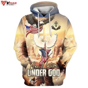 Hand Jesus One Nation Under God Hoodies Jesus Hoodie 1