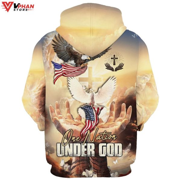 Hand Jesus One Nation Under God Jesus Hoodie