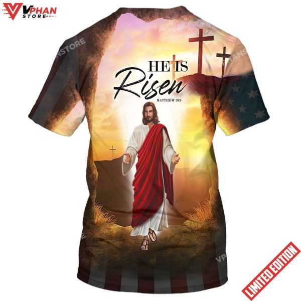 He Is Risen Jesus 3D All Over Printed Shirt for Men and Women