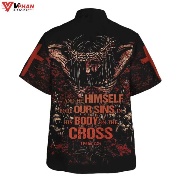 Himself Bore Our Sins In His Body On The Cross Hawaiian Summer Shirt