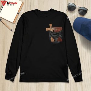 Holy Bible And Cross Are In The Pocket God Christian Religious Hoodie 1