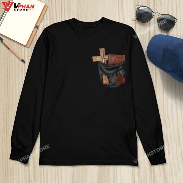 Holy Bible And Cross Are In The Pocket God Christian Religious Hoodie